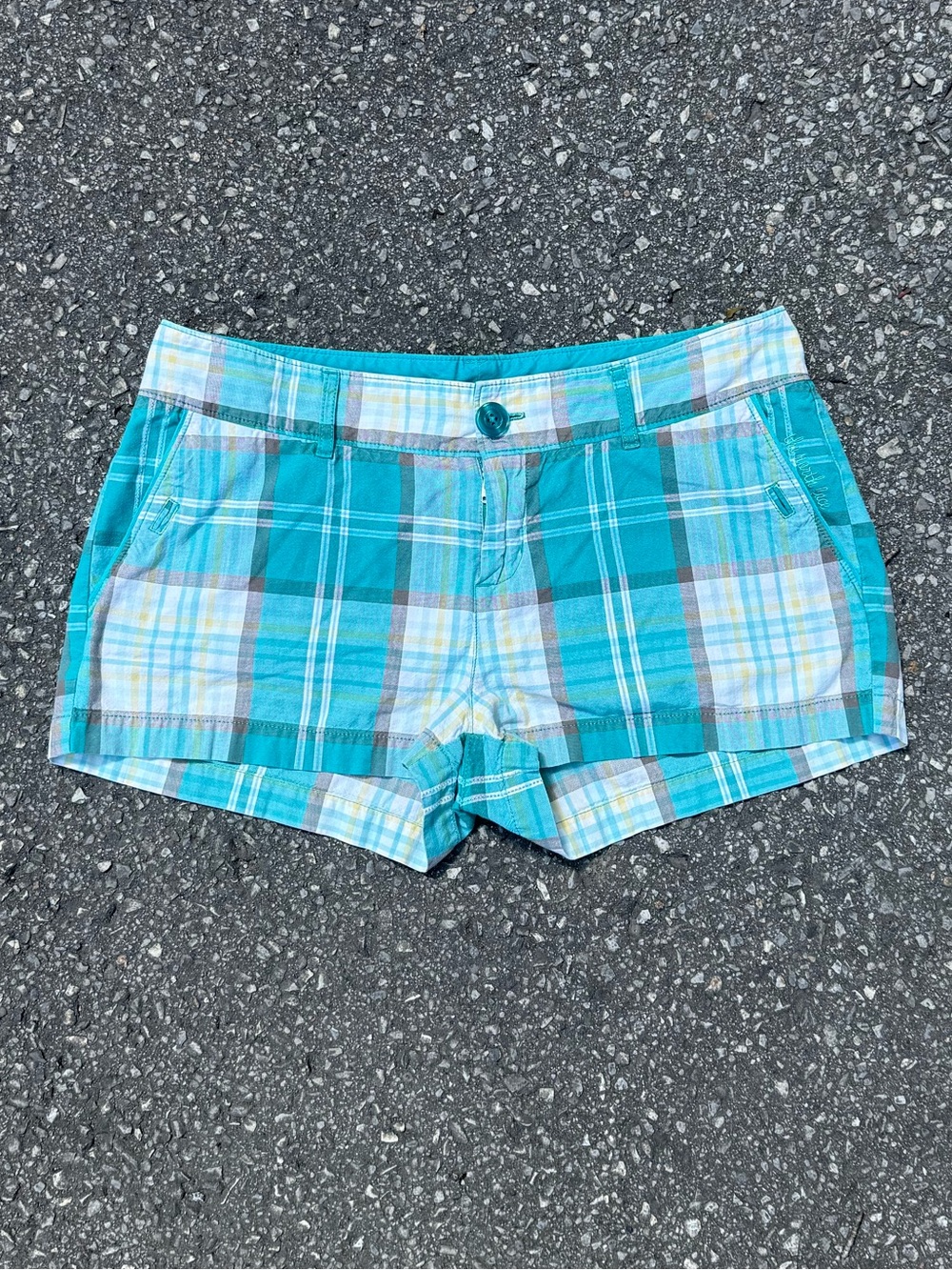 Turquoise Casual Shorts